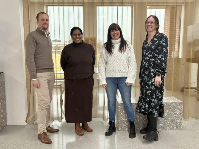 Från vänster: Jacob Hedin, Natalie Turesson Wickberg, Emelie Reimers och Anna Dalberg